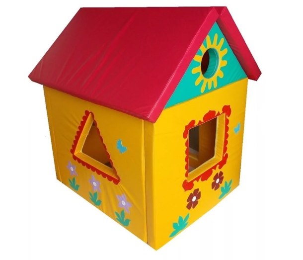 Мягкий игровой модуль "Цветочный домик" ЛА560