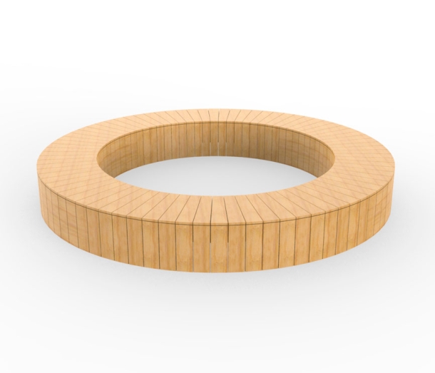 Скамейка «Кольцо» без спинки АФ-528