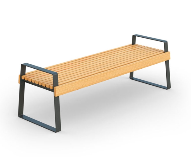 Скамейка Сити 0.29, длина 2000 мм, с подлокотниками ДВ353