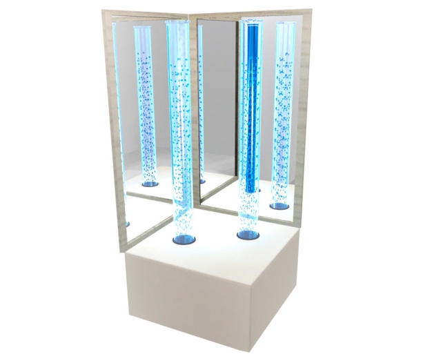 Комплект пузырьковых колонн на мягком основании с зеркальными панелями "Дуэт" ЛА611