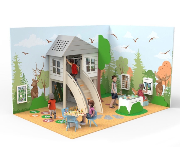 Детский игровой комплекс "Домик на дереве" IKC29