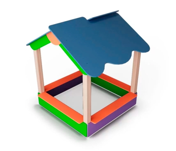 Песочница беседка с навесом уличная для детей ДВ86