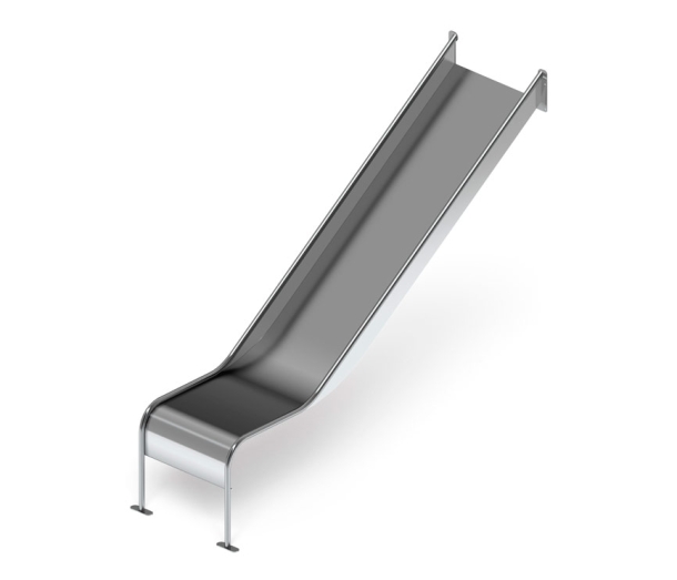 Горка из нержавеющей стали, скат h - 1,2 м СК-214