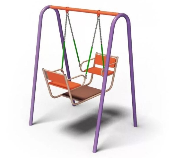 Качели двойные "Лодочка" ДВ246