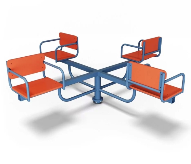 Карусель для детской площадки с 4-мя сиденьями ДВ354