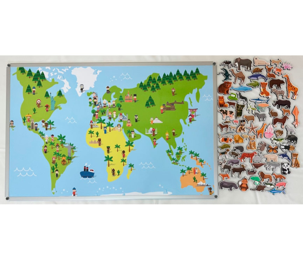 Методическое пособие Карта мира с животными НЛ147