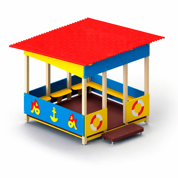 Детский домик-беседка "Рыбки" ДВ435