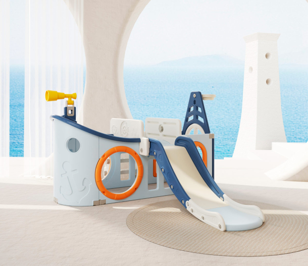 Игровой комплекс UNIX Kids "Пират", цвет синий UN-03